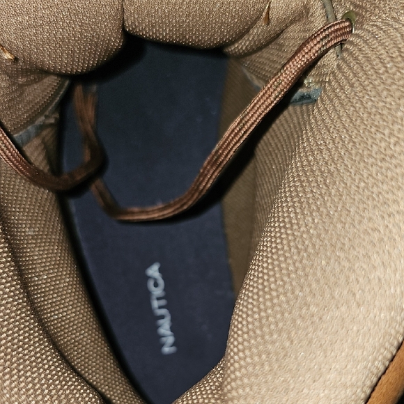 Nautica Brown and Tan Boots with Durable Design